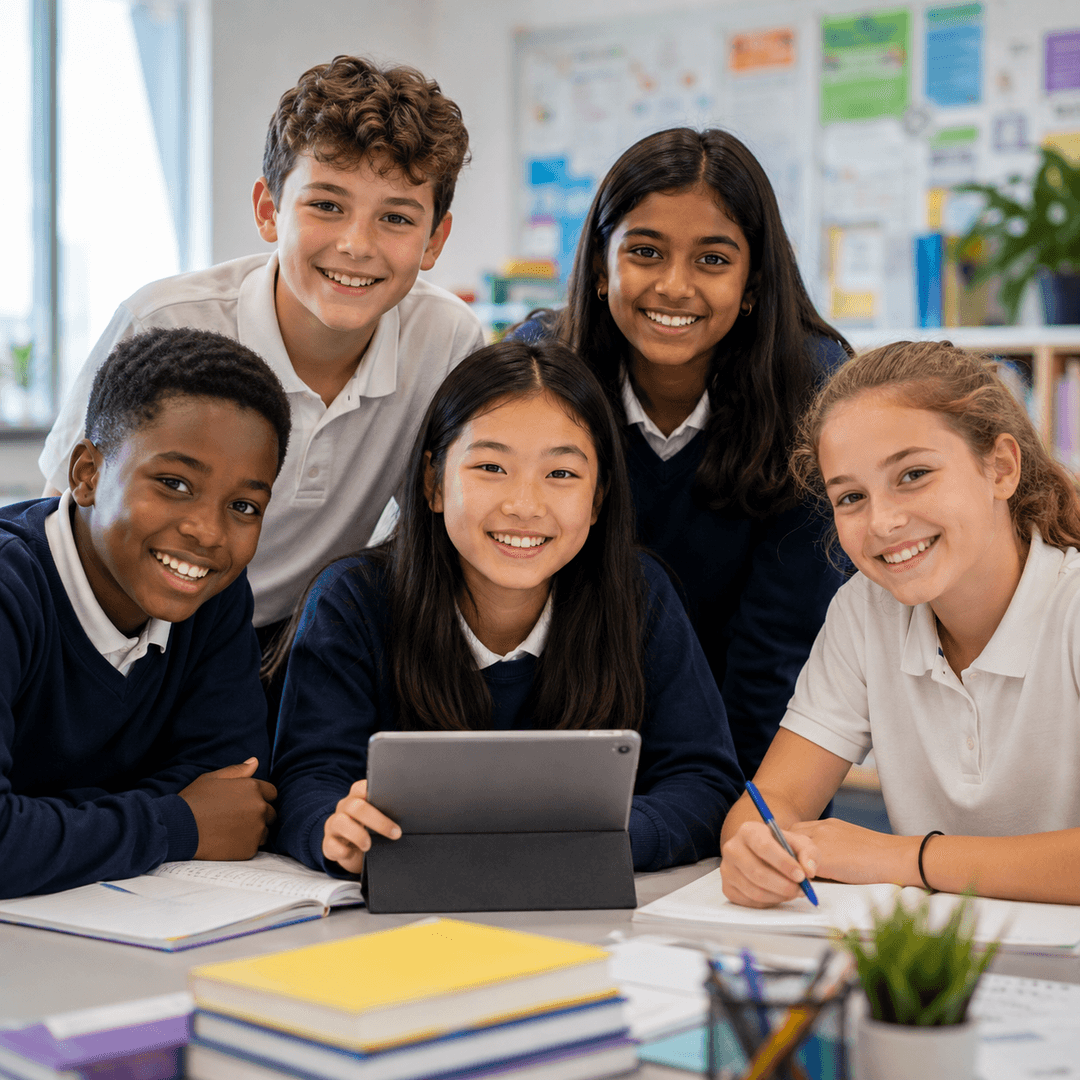 Students learning